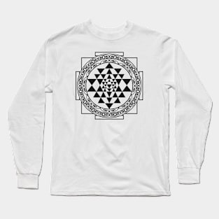 "Sri Yantra" Mandala Long Sleeve T-Shirt